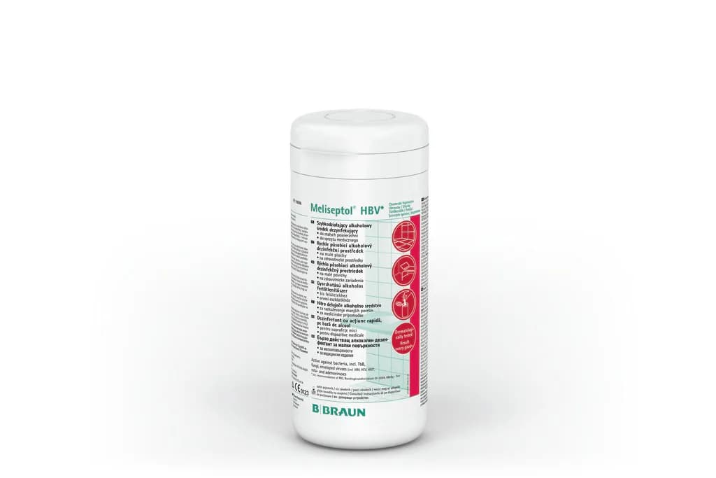 BBraun | Meliseptol® HBV lingettes désinfectantes, Boîte de 100pcs